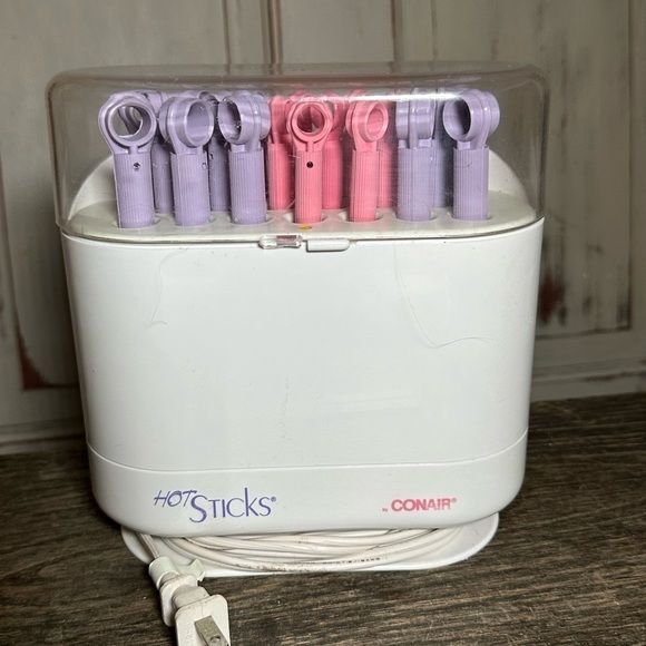 conair Other - Conair Hot Sticks HS19 20 Purple Pink Jelly Rollers Curlers Pageant Travel